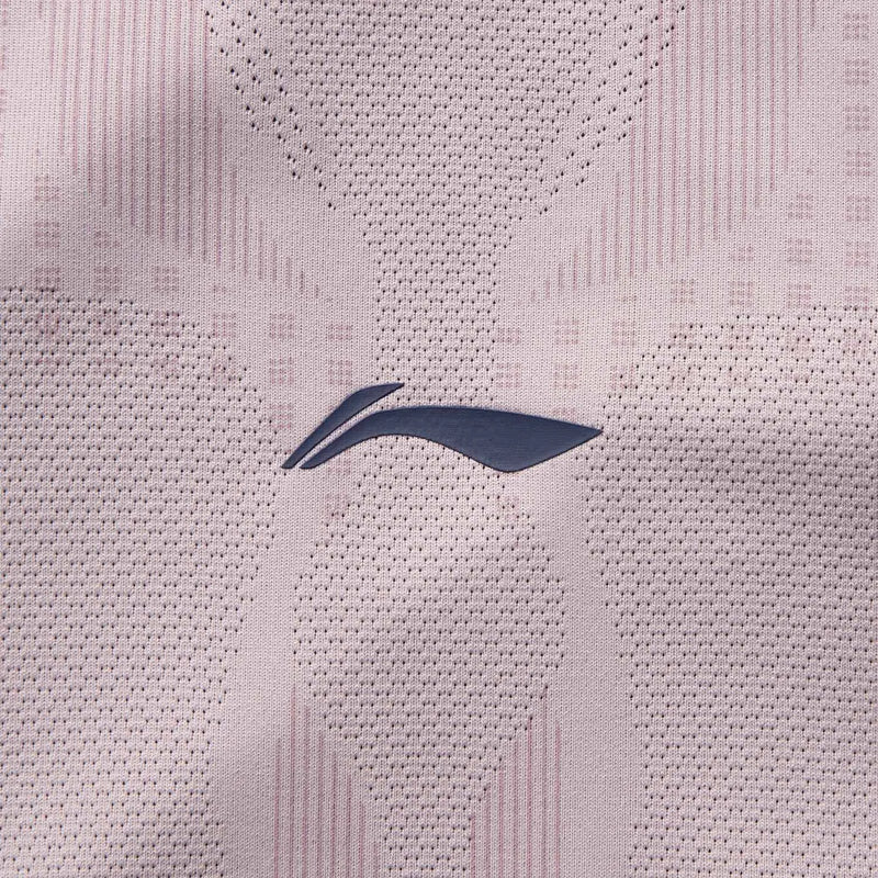 អាវយឺតហ្វឹកហាត់បុរស Li-Ning AT DRY ULTRA 89% Polyester 11% Elastane ទំហំធម្មតា មានខ្យល់ចេញចូលបានល្អ អាវយឺតកីឡា LiNing ATSV125