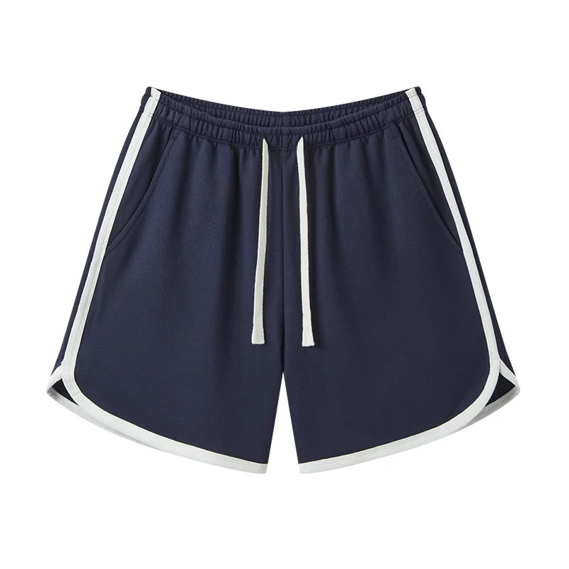 Semir Homewear Women Light Sporty Style Pure Cotton Shorts Summer Loose Sleep Pants Outerwear Narrow Waist Retro Color Block