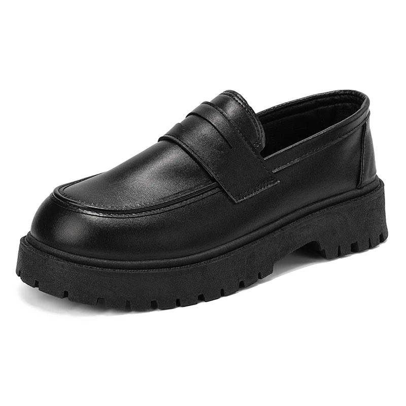Men's slip on Lazy casual shoes four seasons breathable light soft-sole non-slip comfort fashion Thick sole outdoor walking shoe