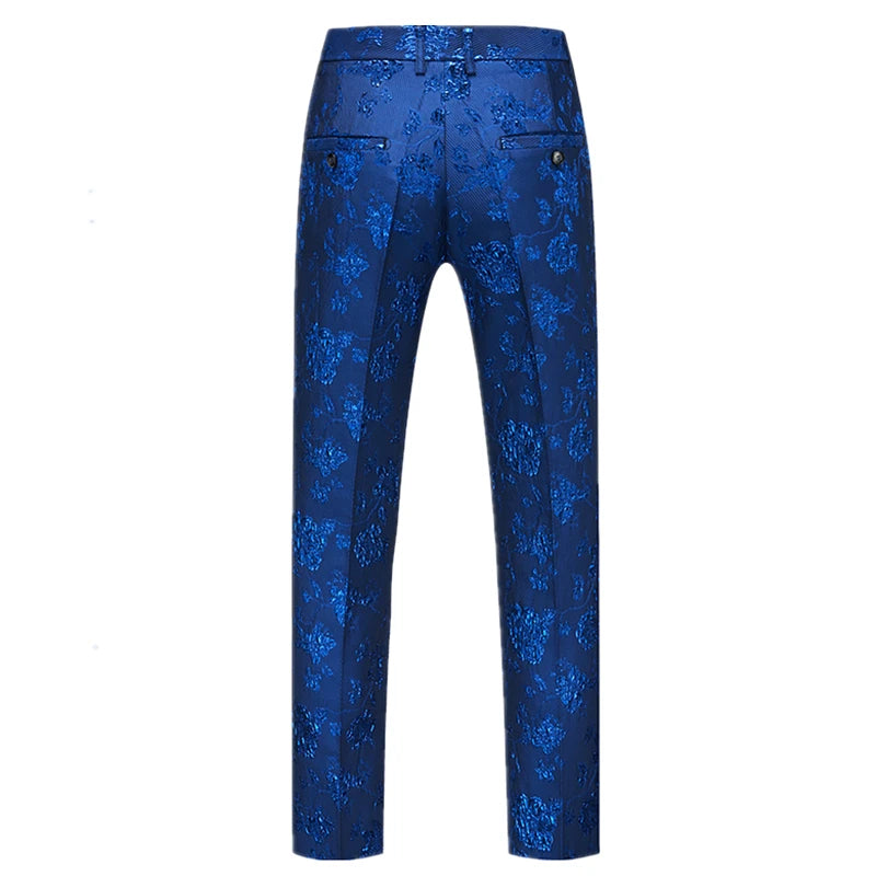 Autumn New Embroidery Suit Trousers Men's, Fashion Casual Pants, Blue Red White Green Pantalones Hombre, Asian Size M-5XL 6XL
