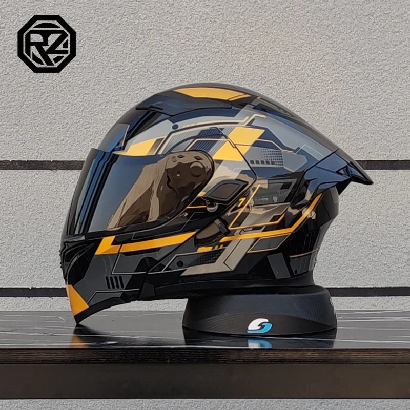 ORZ High Quality Motorcycle Full Face Helmet Four Seasons Motocross Racing Modular Flip Up Casco Moto Men Women Off Road Helmet