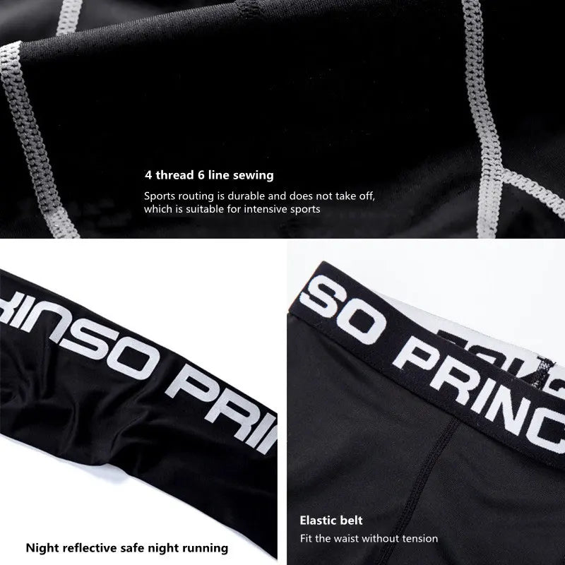 2026 NEW Men's Tight Compression Pants Quick Dry Fit Running Tights Gym Fitness Training Athletic Sport Leggings