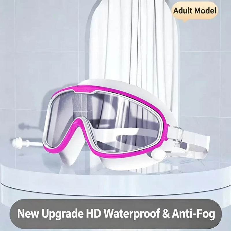 Universal Large Frame Swimming Goggles for Men And Women Anti Fog High Definition Drifting Swim Goggles