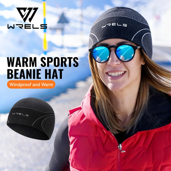 WRELS Winter Helmet Liner Skull Cap Thermal Hat Beanie Cycling Under Liner Watch Cap Beanie Hat Lightweight Running Winter Skull
