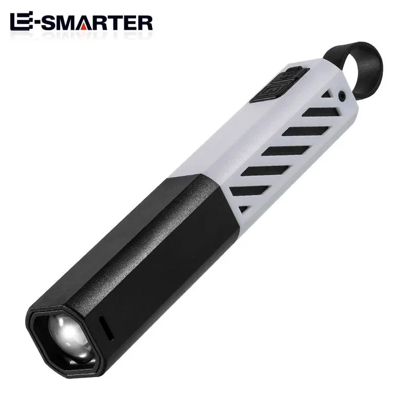 ពិល LED ថាមពលខ្លាំង ពង្រីកបានឆ្ងាយ ប្រើប្រាស់ថ្ម 18650 សាកថ្មបានលឿន ប្រើ USB សម្រាប់បោះតង់ នេសាទ សង្គ្រោះបន្ទាន់ ចង្កៀង Zoom បានឆ្ងាយ