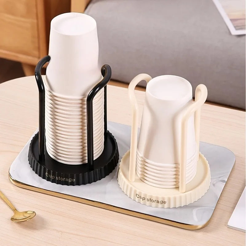 1pc Cup Holder,Multi-Functional Disposable Cup Dispenser for Tea Cup Storage,Home Organizers and Storage,Home Accessories.