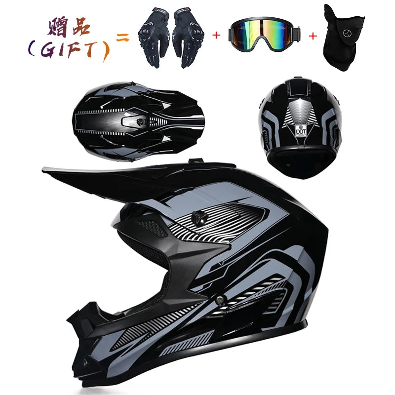 Motorcycle helmet motorcross off-road helmets ATV Dirtbike downhill racing helmet DOT capacete Bicycle DH speed reduction