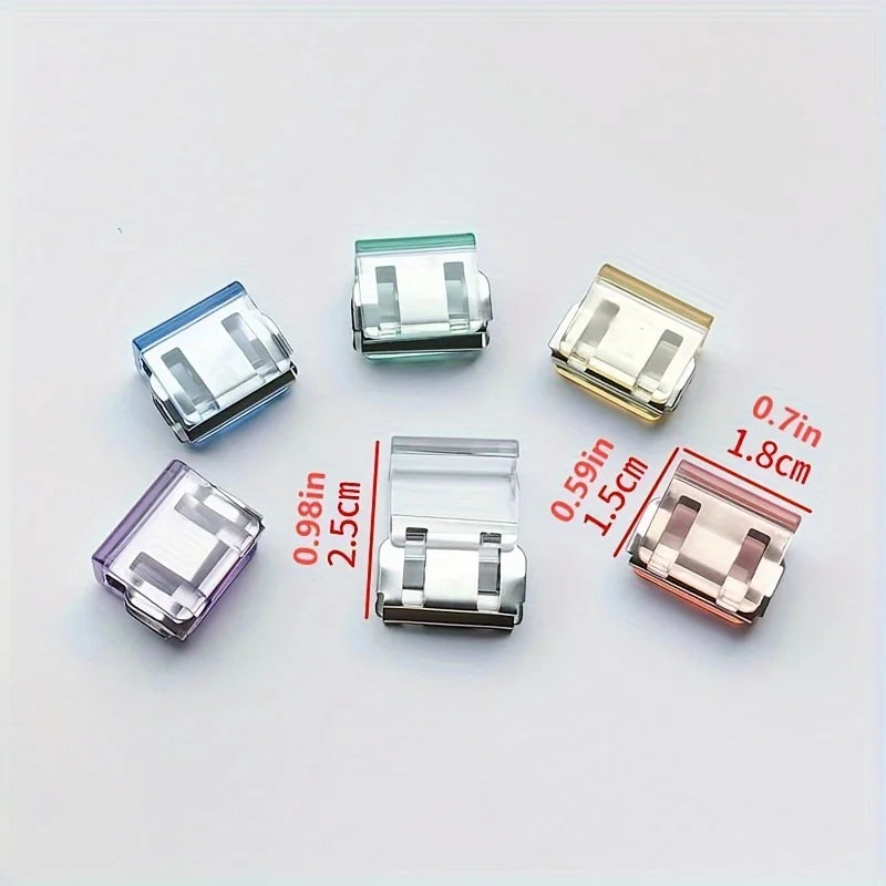 10/20/30pcs Random Color Invisible Hem Shortening Clips, Anti-Slip Pants Leg Fixing Grips Seamless Hems Buttons Non Slide Shoe