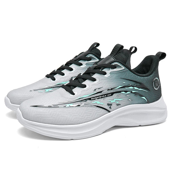 Plus Big Size 49 50 51 52 Men Ultra Light Gradient Mesh Sneakers Breathable Soft Cushion Athletic Running Walking Sports Shoes