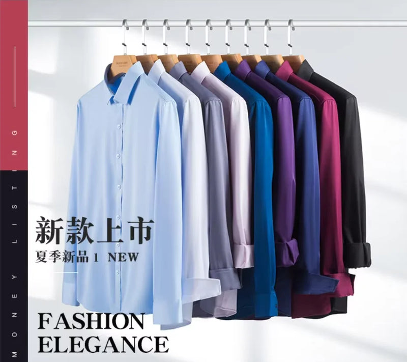 Deep Purple Men's Dress Shirt, Perfect for Weddings, Parties, Business Events, and Performances. White,Black,Blue,Red,Gray,Pink.