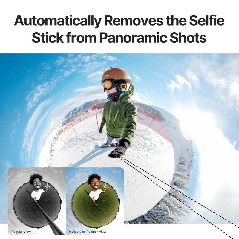 ដំបងថតរូប Selfie Ulanzi Go-Quick II ទំហំ 59 អ៊ីញ ធ្វើពីម៉ាញេទិក អាចដោះចេញបានលឿន សម្រាប់កាមេរ៉ា Gopro ដែលអាចមើលមិនឃើញ និងកាមេរ៉ាសកម្មភាព Insta360