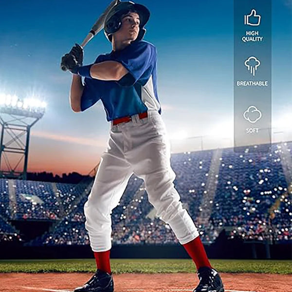 WRELS 1/2/3 Pairs Baseball Socks Moisture Wicking Athletic Socks Knee High Youth Adult Arch Support Softball Compression Socks
