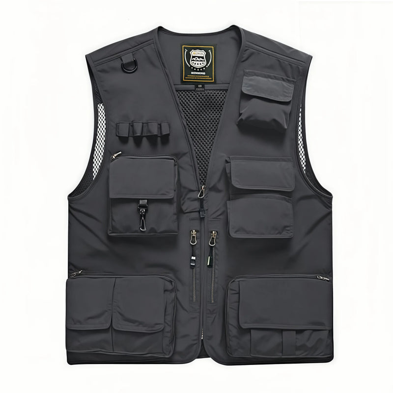 New  Custom Logo Vest Photography Workwear Vest Summer Reversible New Multi-Pocket Breathable Outdoor Vest