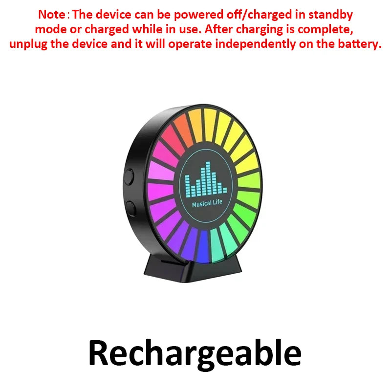 RGB Car Perfume Music Rhythm Sync Pickup Lamp Aroma Diffuser Auto Interior Rgb Ambient Lighting Car Aromatherapy Light