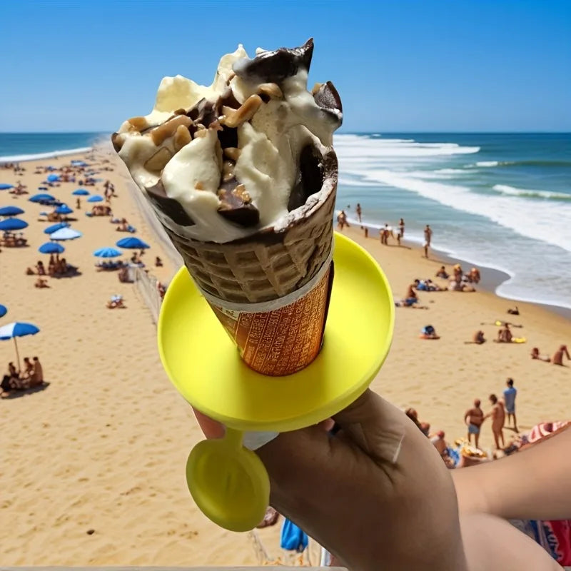 1/2pcs Ice Cream Rack Leak Proof Ice Cream Mold - Ice Cream Tray Bracket with Drip Cap Leak Proof, Portable.Ice cream rack.