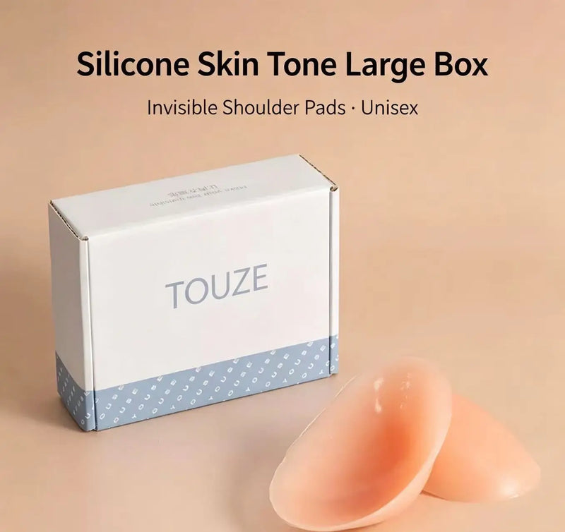 Universal Silicone Shoulder Pad Sponge Right Angle Anti-Slip Narrow Shoulder Tape Invisible for Men's Clothing Accessory