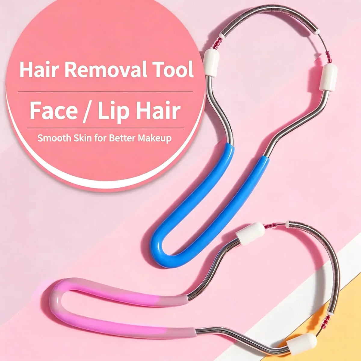 Facial Hair Remover Spring Epilator Portable Manual Face Hair Removal Tool for Women Remove Lip Hair Chin Cheek Hairs