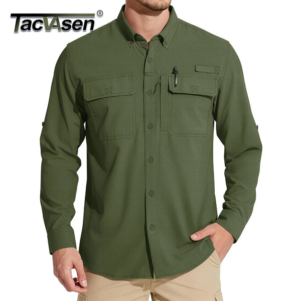 TACVASEN UPF 50+ Sun Protection Fishing Shirts