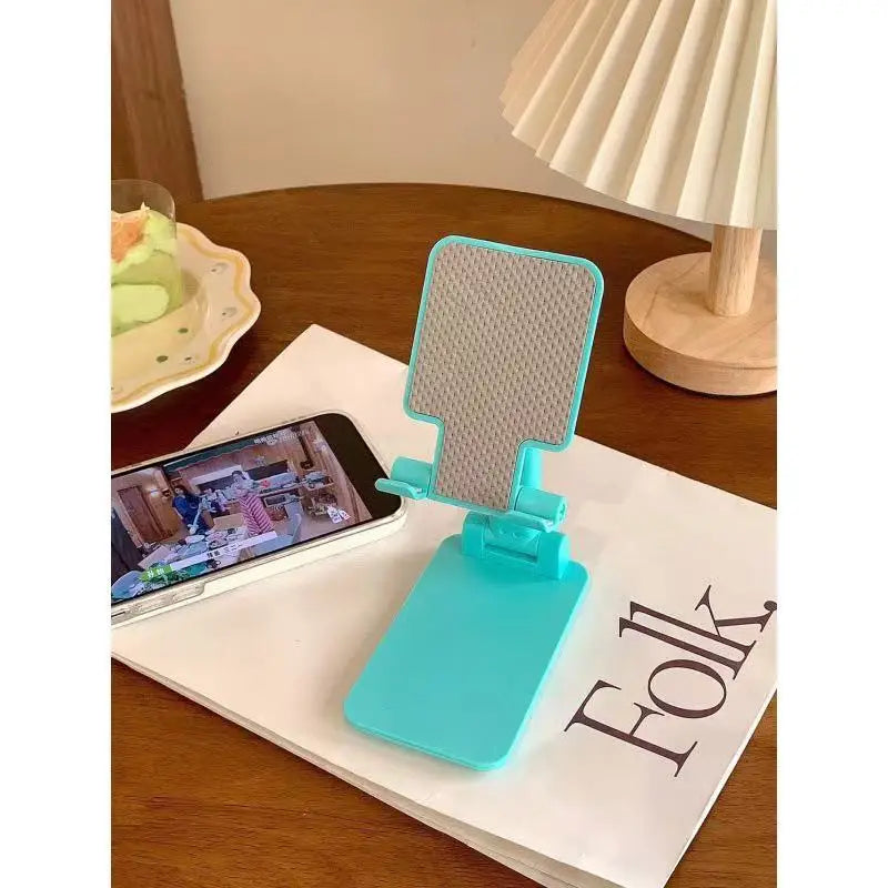 Foldable Desktop Phone Stand Universal Mobile Phone Tablet Holder Bracket for Live Streaming Video Shooting Portable Desk Suppor