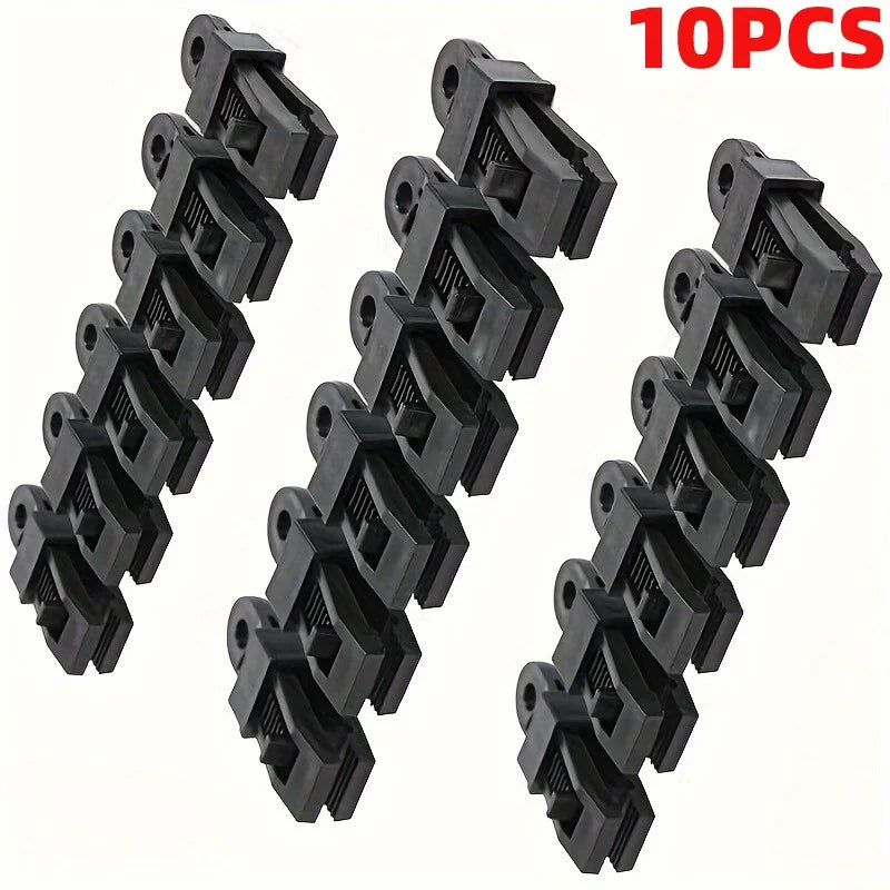 5/10pcs Windproof Outdoor Tent Clips - Heavy-Duty Plastic Safety Clips with Secure Grip, 5x faster Fastening for Camping Tarp