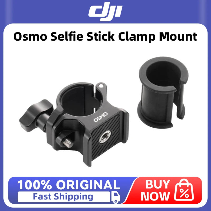 DJI Osmo Selfie Stick Clamp Mount The vehicle remains stable on bumpy roads for DJI Osmo 360