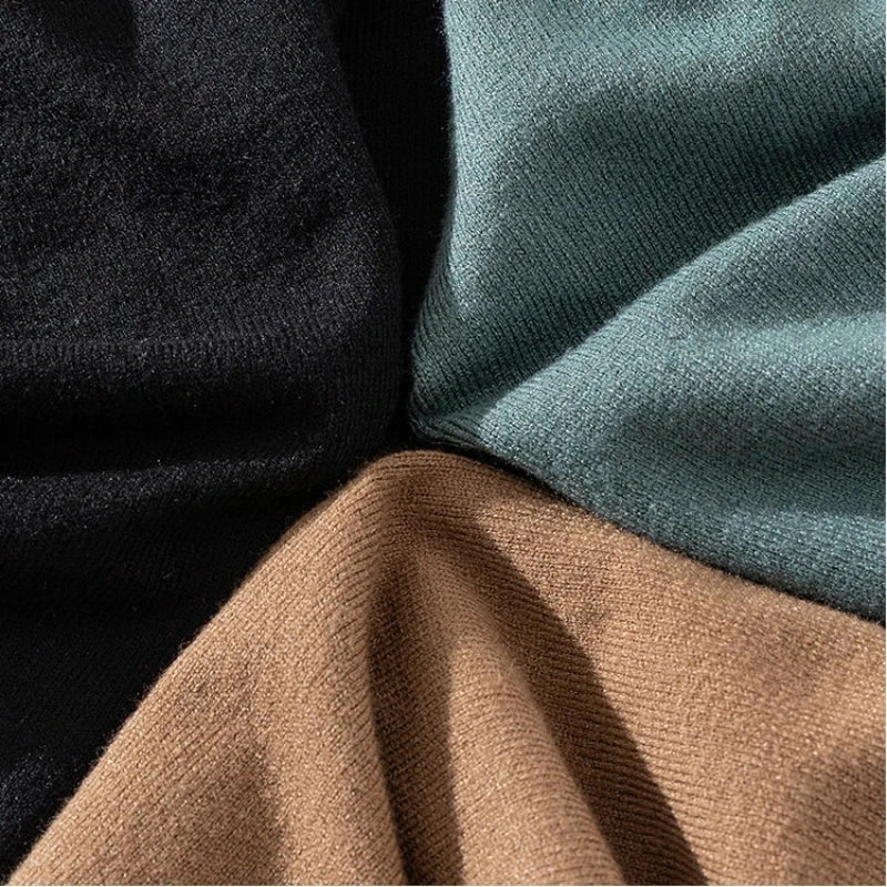 New Arrival Autumn/Winter Half-Zip Knitted Sweater for Men (Base Layer Top)
