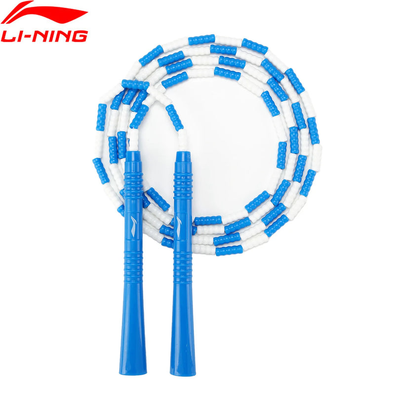 Li-Ning Unisex Jump Rope Fitness Tangle-Free Segmented Soft Beaded LiNing Men Women Skipping Rope AQEU033