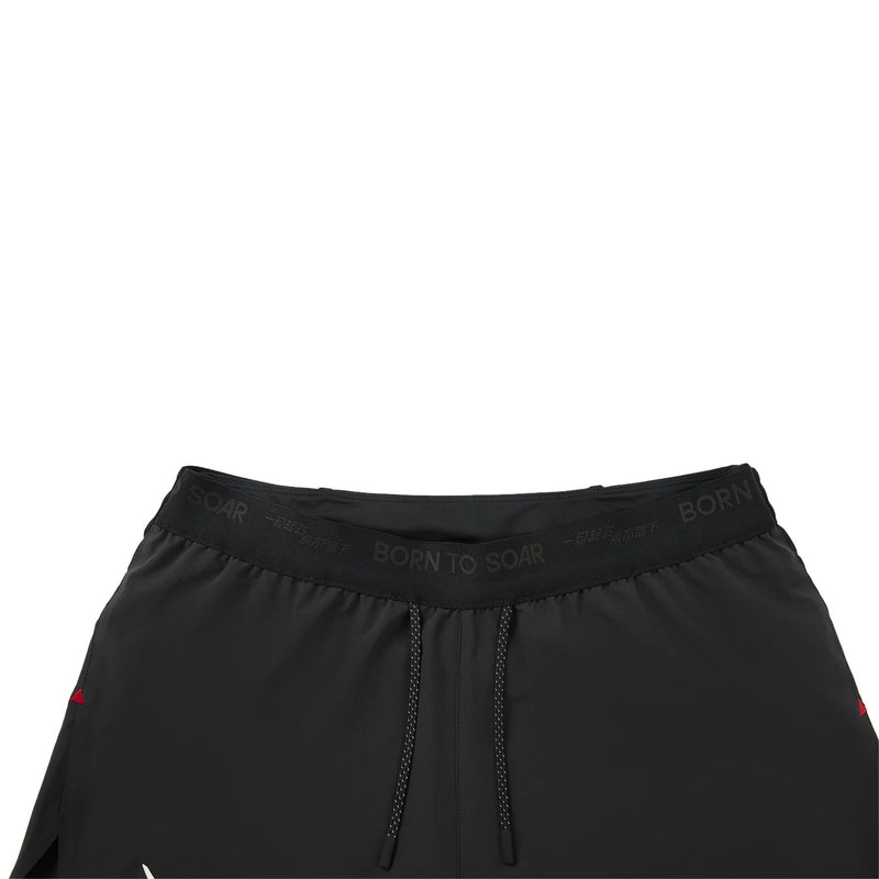 ខោខ្លីរត់ប្រណាំងបុរស Li-Ning Dragonflight LN COOL 89% Polyester 11% Elastane ស្ងួតរហ័ស ខោទ្រនាប់ LiNing ទំហំធម្មតា AKSW693