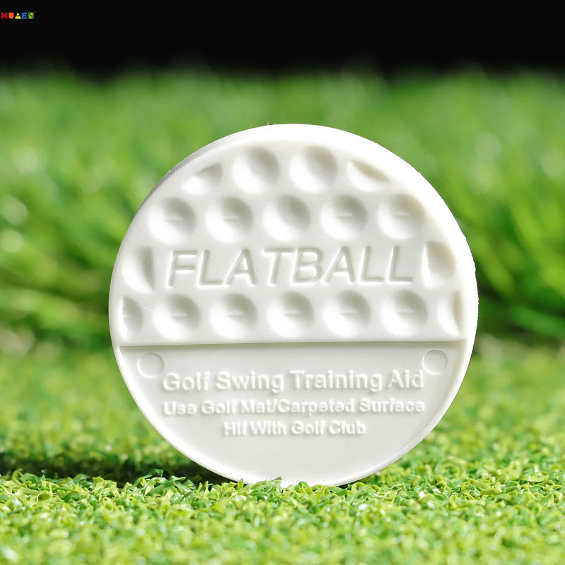 10pcs Golf Flat Balls Swing Trainer Indoor Outdoor Practice To Improve Hit Performance BPQ001