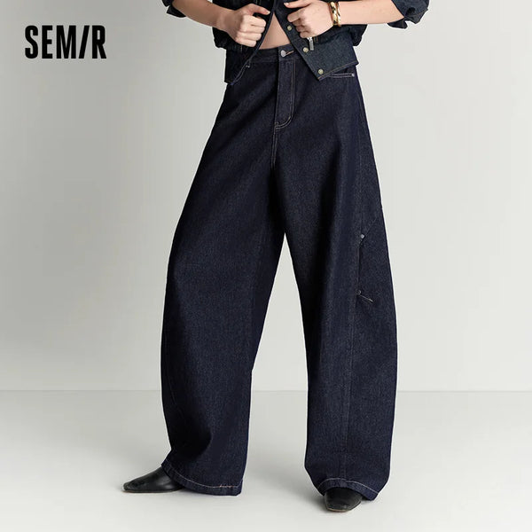 ខោខូវប៊យ Semir សម្រាប់នារី ជើងវែងរលុង ផ្អែមល្ហែម ទាន់សម័យ ខោខូវប៊យស្ទីលតាមដងផ្លូវ និទាឃរដូវ រដូវក្តៅ សម្លៀកបំពាក់ទីក្រុងប្រចាំថ្ងៃ 2026