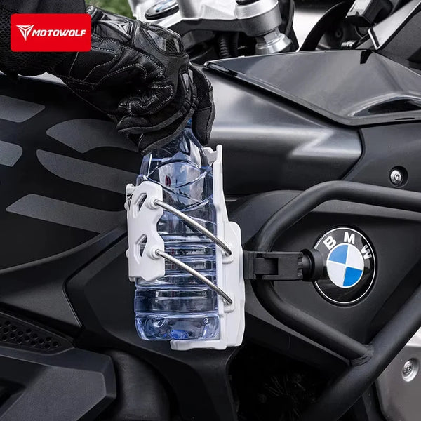 ជើងទ្រកែវម៉ូតូ Motowolf អាចដាក់ដបទឹកបានគ្រប់ស្ថានភាពផ្លូវ អាចលៃតម្រូវបាន ធន់នឹងការរអិល