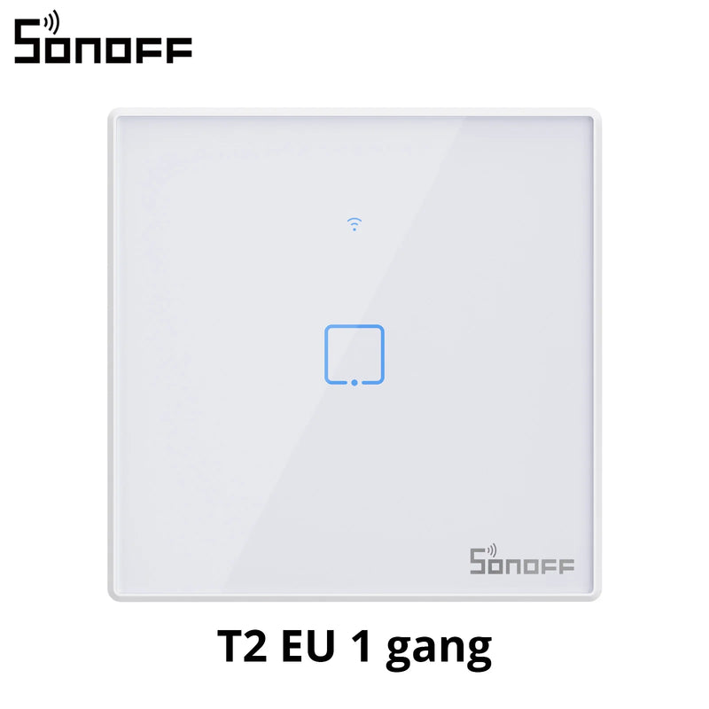 SONOFF T2/T3EU 433Mhz RF WiFi Touch Wall Switch Smart Scene Control via eWeLink Remote Voice Control with Alexa Google Home