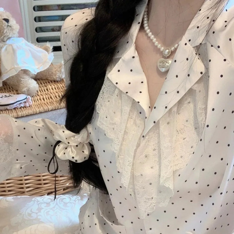 Women's Home Clothes Long Sleeve Top Trousers Sleepwear Female Nightwear Home Suit Spring Autumn 2PCS Pajamas Set Pijamas Suit