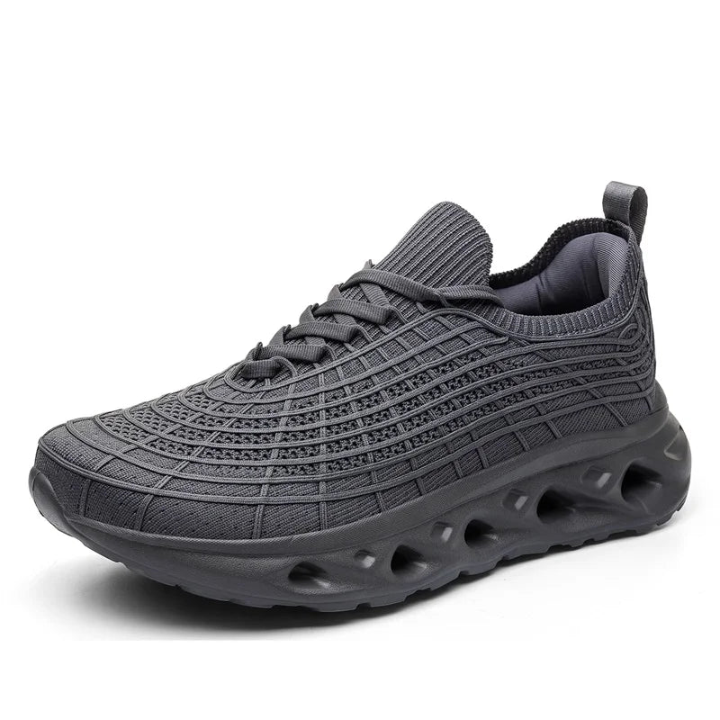 Men Wide Toe Box Knit Sneakers Stretch Breathable Casual Walking Shoes Roomy Fit for Swollen Feet Edema Bunions Athletic Shoes
