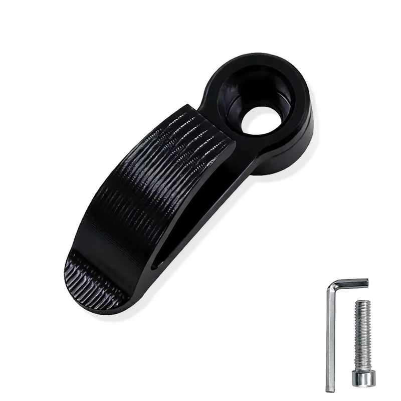 1set Universal Motorcycle Hook/Storage & Helmet Holder for Electric Additions, Aluminum Alloy, Single Hole Handlebar Hook
