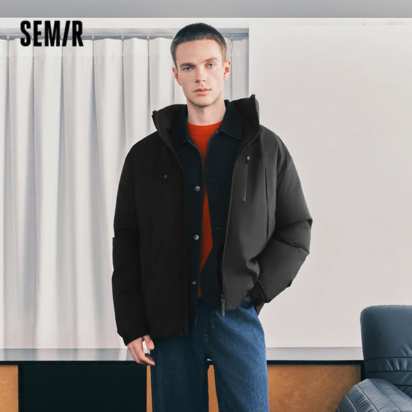 អាវក្រៅបុរស Semir ការពារទឹកជ្រាប ការពារខ្យល់ ធន់នឹងស្នាមប្រឡាក់ ការពារកម្ដៅថ្ងៃ 2026 សម្រាប់រដូវរងា ស្រទាប់ខាងក្រៅ អ៊ីសូឡង់កម្ដៅ