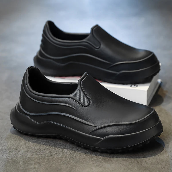 Hotel Chef Shoes Summer New Light Waterproof Non-Slip Oil-Proof Kitchen Work Shoes Men's Fashion Casual EVA Outdoor Walking Shoe