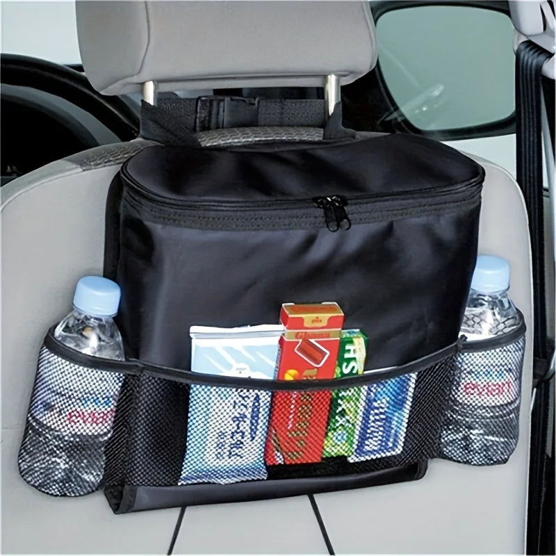 1pc Auto Seat Back Multi-Pocket Ice Pack Bag,Hanging Organizer Collector Storage Box Car Interior Accessories,Car Organization.