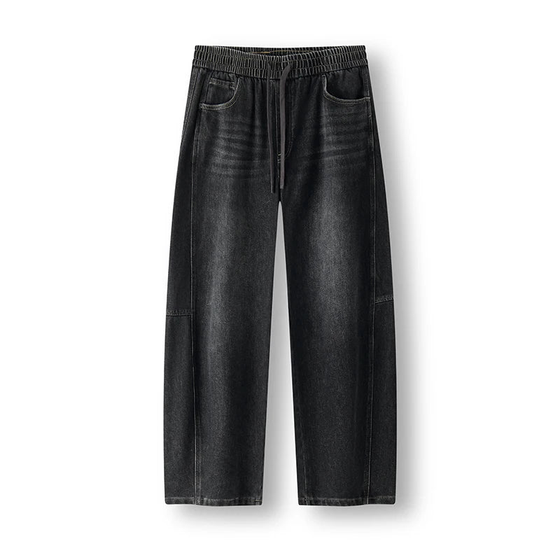 ខោខូវប៊យ Semir សម្រាប់បុរស រលុង ជើងកោង រចនាបថបុរាណ ឆ្នាំ២០២៦ រដូវរងាថ្មី ស្លៀកប្រចាំថ្ងៃ រចនាបថទីក្រុង ធម្មតា អាកាសធាតុត្រជាក់ ស្លៀកជាស្រទាប់ៗ