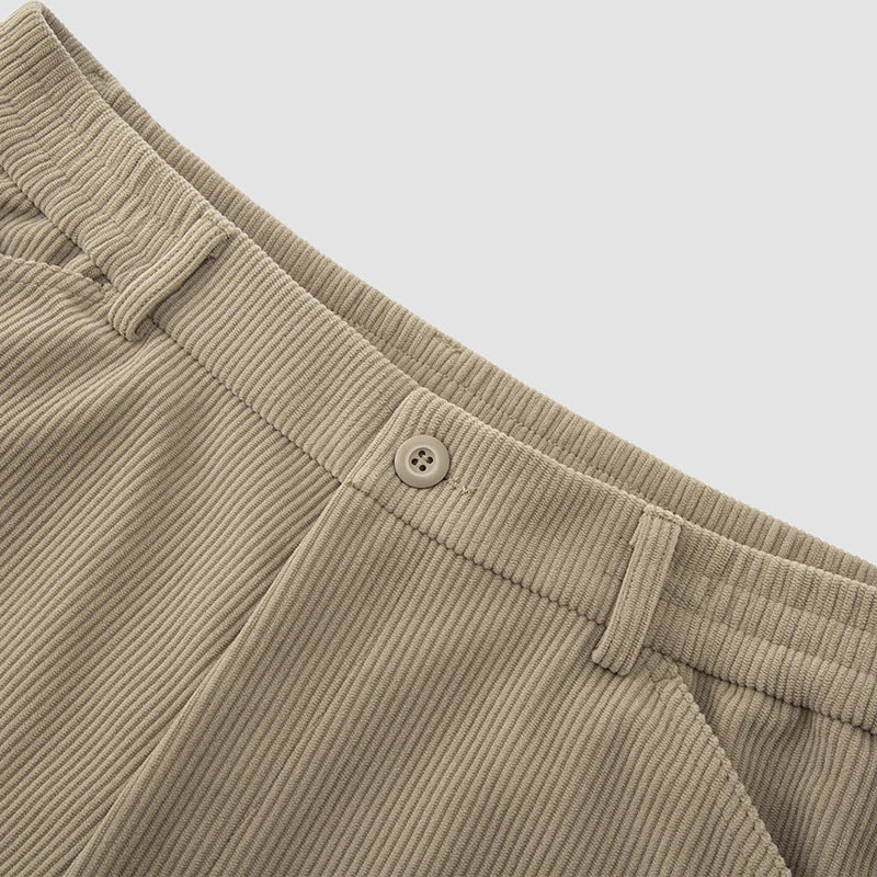 Semir Casual Pants Men Corduroy Loose Tapered Pants Half Elastic Waist 2025 Winter New Long Pants Simple Versatile Men'S Wear