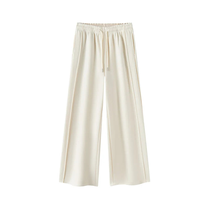 Semir Women Casual Pants High Waist Fleece Lined Commuter Style Wide Leg 2026 New Winter Daily Wear Urban Casual Style