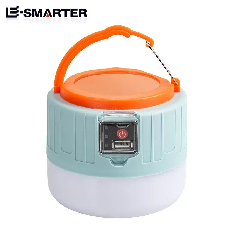 ភ្លើង LED ថាមពលខ្ពស់សម្រាប់បោះតង់ អំពូលភ្លើងអាចសាកបានតាម USB ចង្កៀងតង់ក្រៅផ្ទះ ចង្កៀងចល័ត ភ្លើងសង្គ្រោះបន្ទាន់ ភ្លើងសម្រាប់ឡើងភ្នំ BBQ