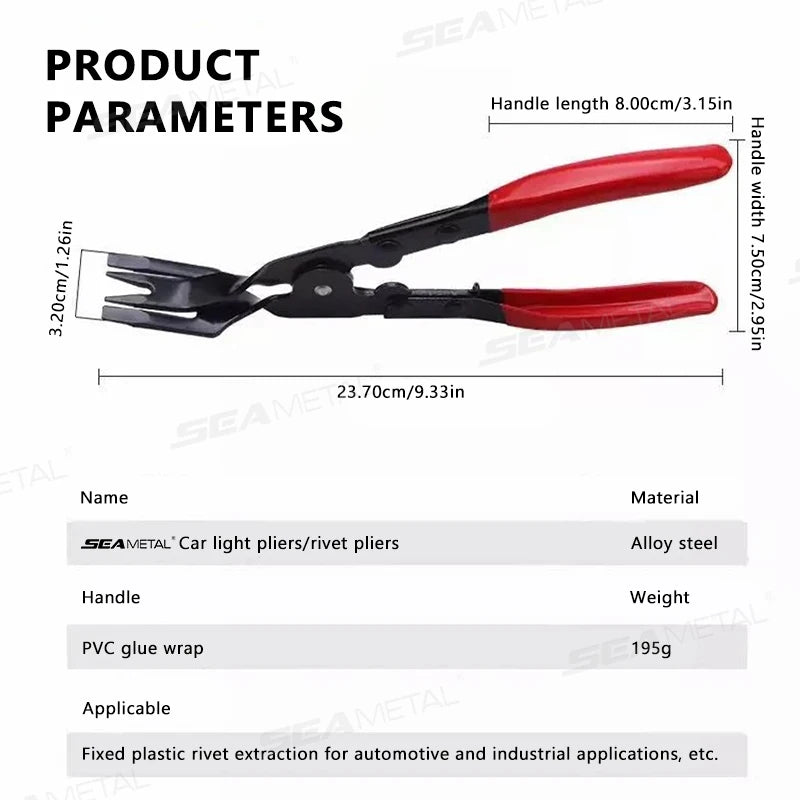 SEAMETAL Car Headlight Repair Installation Tool Trim Clip Removal Pliers Door Panel Dash Upholstery Remover Tools Car Accessorie