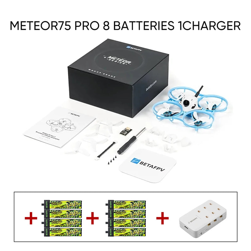 ឧទ្ធម្ភាគចក្រ BETAFPV Meteor75 Pro II គ្មានជក់ ម៉ូដែលថ្មីបំផុតឆ្នាំ ២០២៦