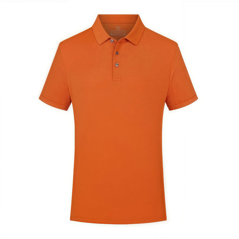 2026 Summer Work Uniform  Logo Printed Company Team Culture Polo Shirt 5A Antibacterial mulberry silk cool POLO shirt
