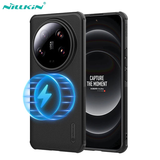 For Xiaomi 14 Ultra Magsafe Case NILLKIN Super Frosted Shield Pro PC Magnetic Wireless Charging Back Cover For Mi 14 Ultra Case Black For Xiaomi 14 Ultra