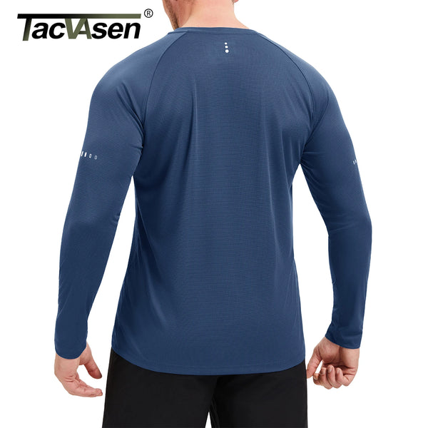 TACVASEN Men's Lightweight Shirts UPF 50+ Sun Protection UV Shirt Dry Fit T-Shirts for Hiking Running Athletic Gym Swim Tee Tops