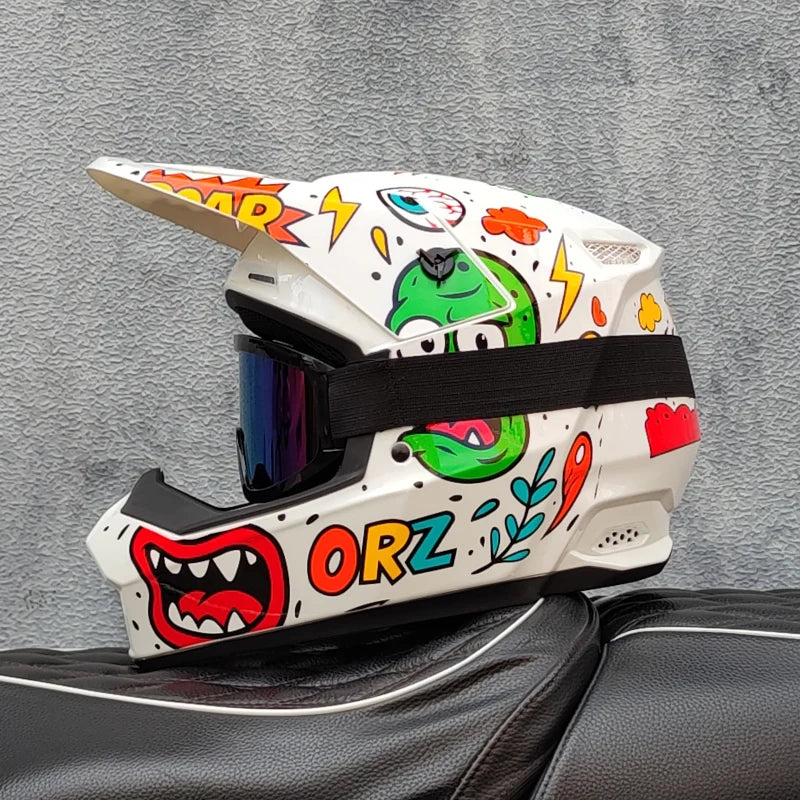 ORZ high-quality Motorcycle Helmet Off-road Helmet Bike Downhill AM DH Cross Helmet Capacete Motocross Casco