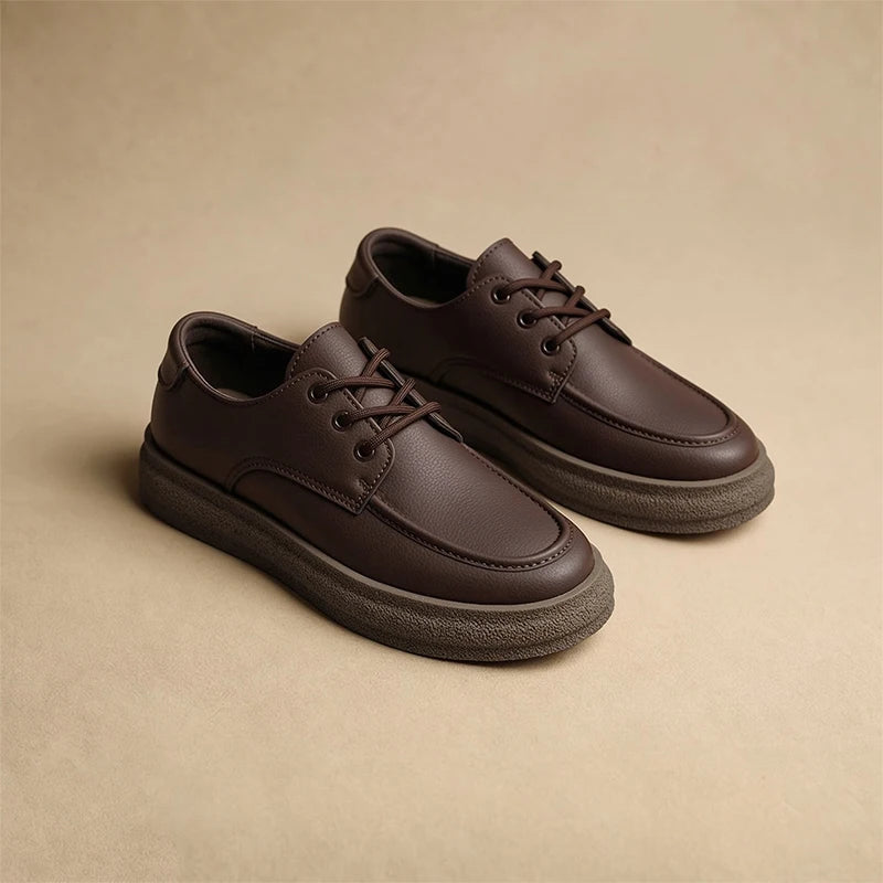 Men's lace up casual shoes four seasons new breathable light soft sole lazy shoes fashion Joker outdoor walking party tide shoes