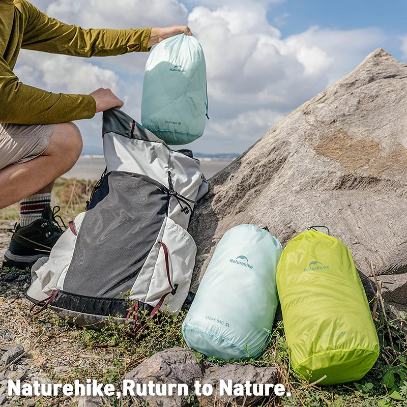 Naturehike Waterproof Storage Bag Water Resistant Ultralight 20g Pocket Backpack Space Manage Outdoor Camping Hiking Climbing